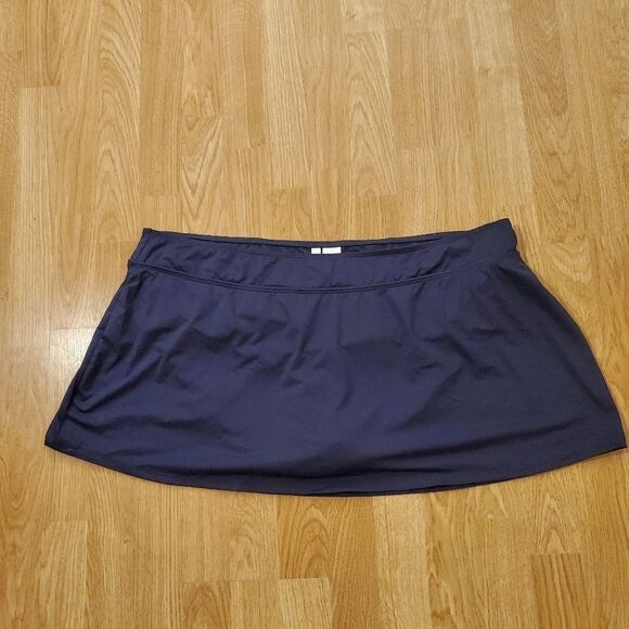 Anne Cole Plus Size Swim Skirt size 22W in Navy - Picture 3 of 12